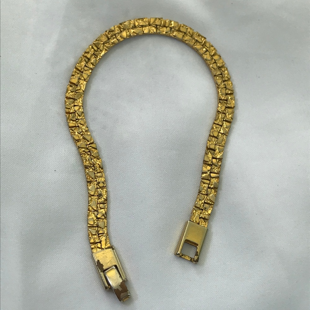 Vintage 50's Modernist Asymmetrical Link Bracelet!